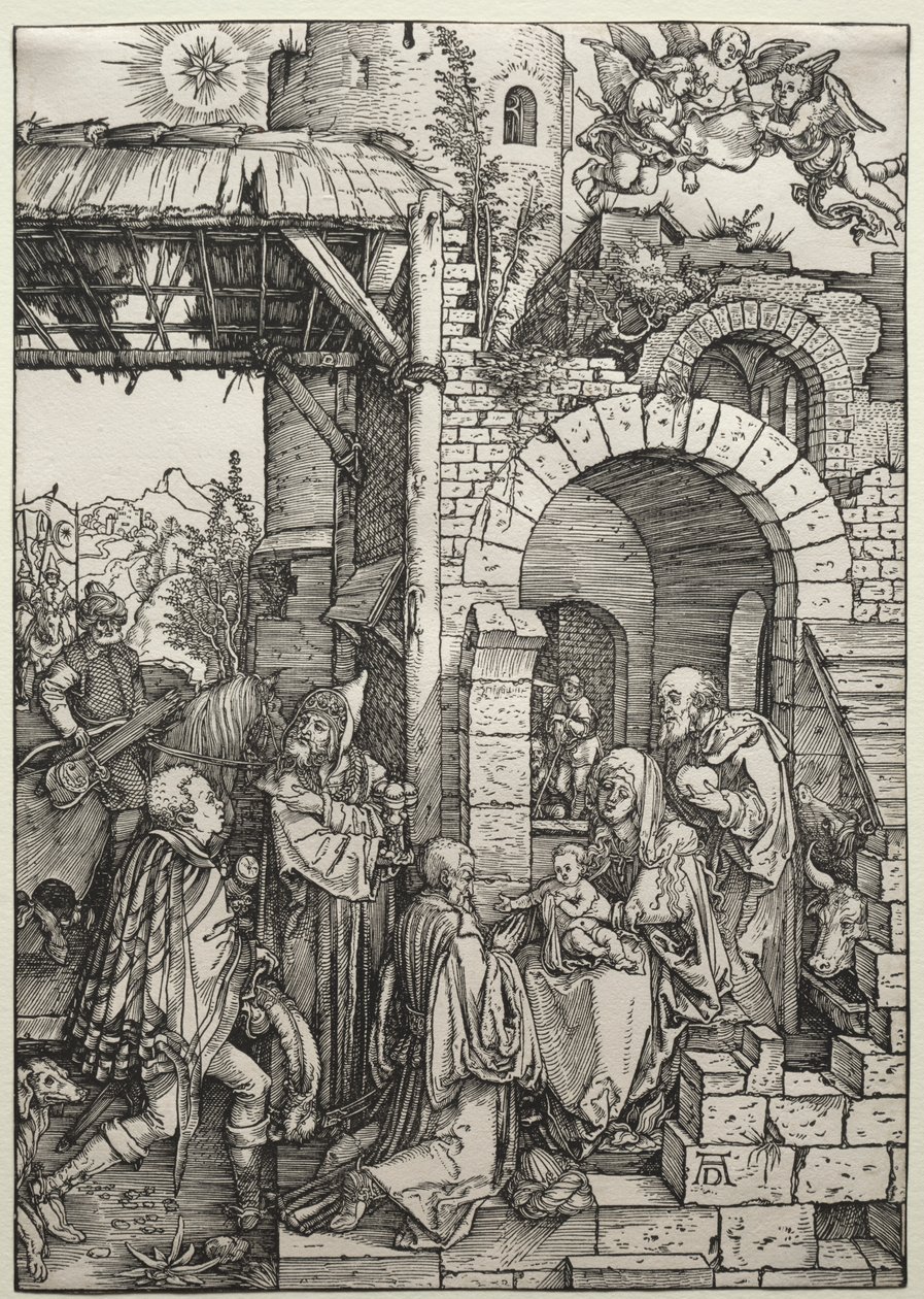 A adoração dos magos de Albrecht Dürer
