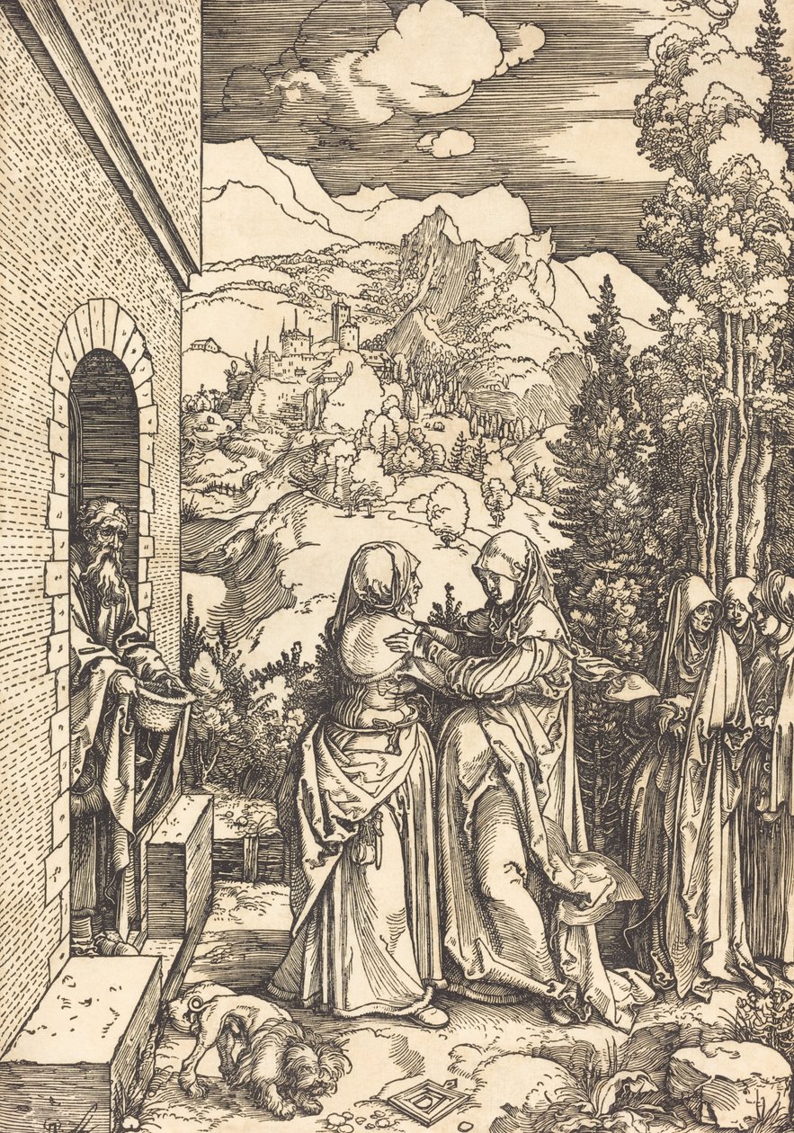 A Visitação, c. 1504. de Albrecht Dürer