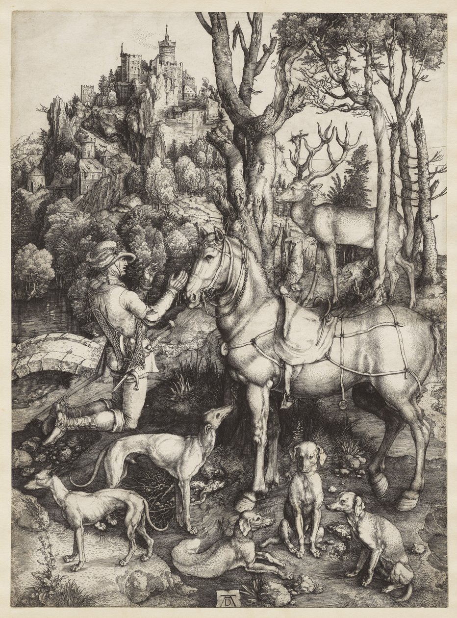 Santo Eustáquio, c.1501 de Albrecht Dürer