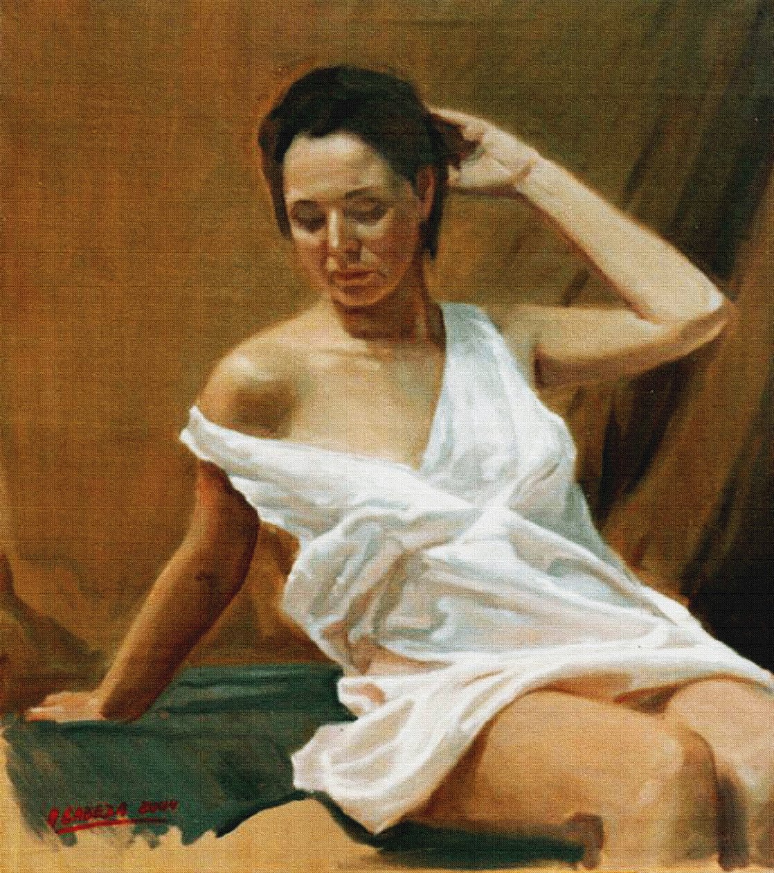 Posing in the studio de Alejandro Cabeza