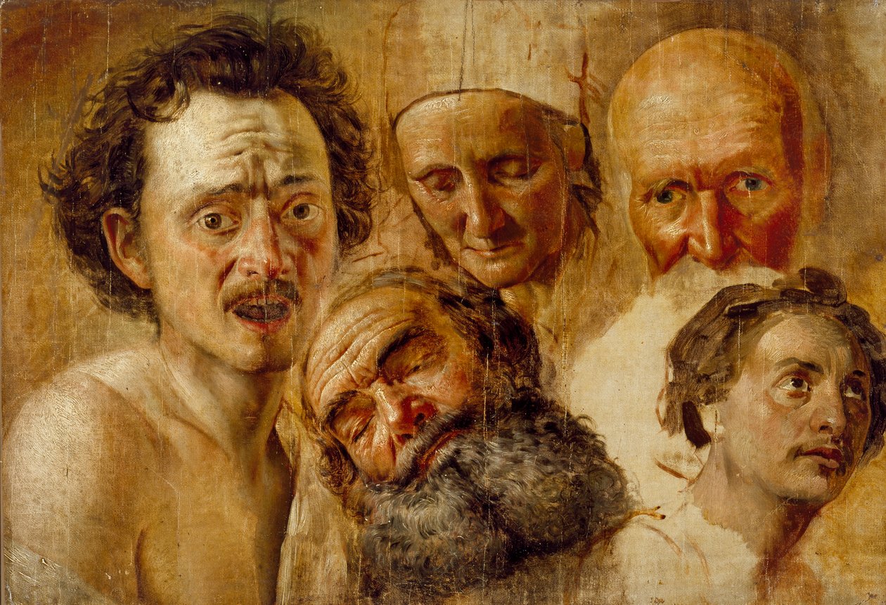 Estudo de Cabeças, c1830 de Aleksandr Ivanov