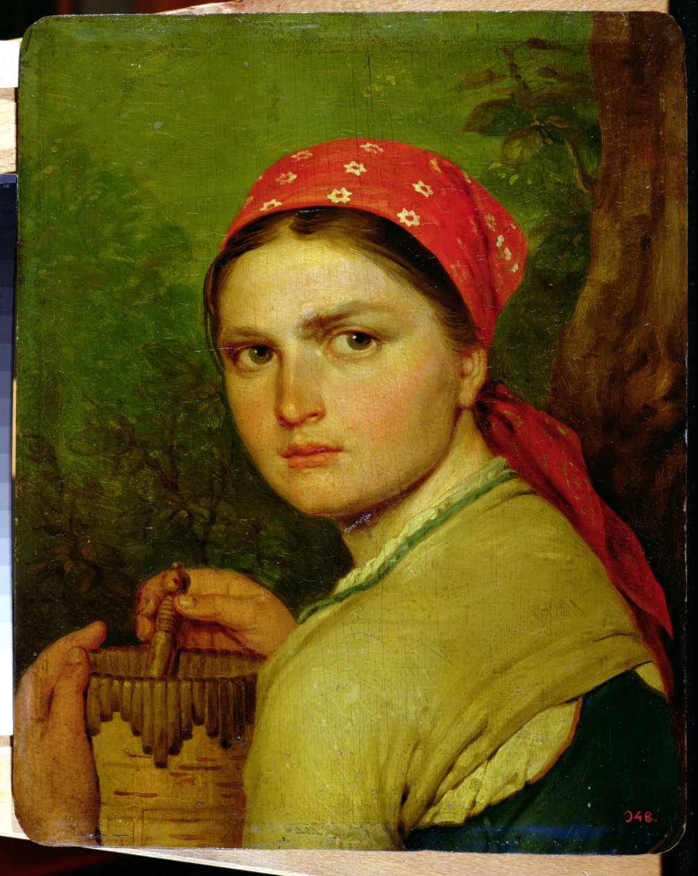 Menina, com, um, bir-bark, jarro, c.1824 de Aleksei Gavrilovich Venetsianov