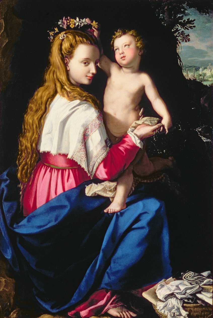 Madonna e criança de Alessandro Allori
