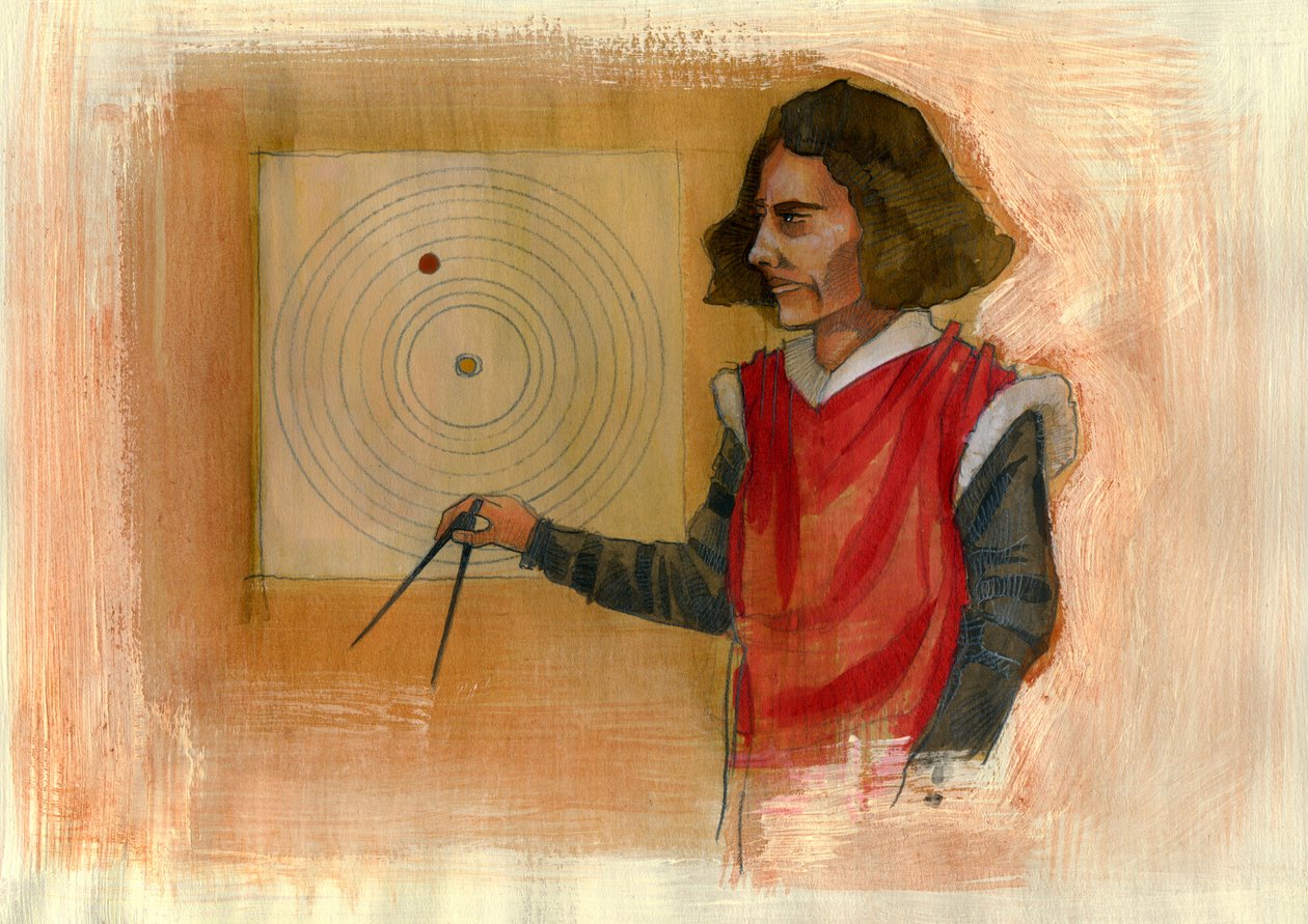 Retrato de Nicolas Copernicus ((Nicolaus Copernicus de Alessandro Lonati