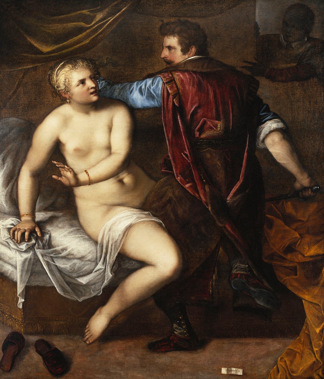 A violação de Lucretia, de Alessandro Varotari