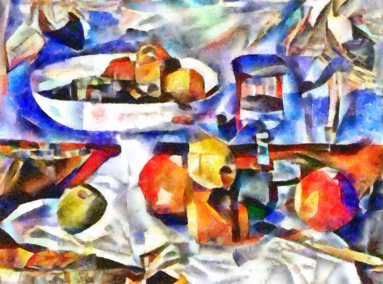 frutas e vidro, 2017, de Alex Caminker