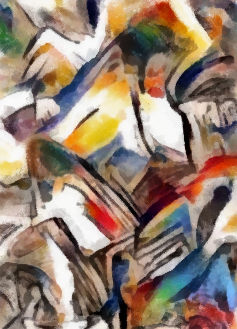 Arco-íris no chão, 2016, de Alex Caminker