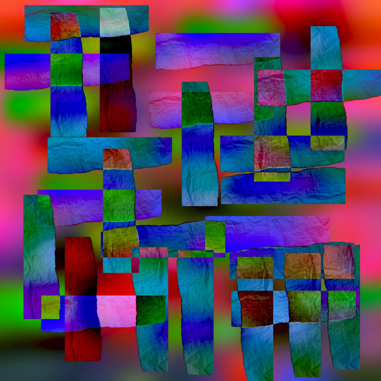 diurno,2019,(meios mistos) de Alex Caminker