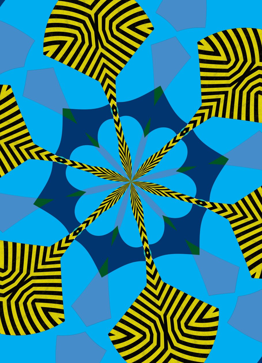 flores #6,2019,(mistura de meios) de Alex Caminker