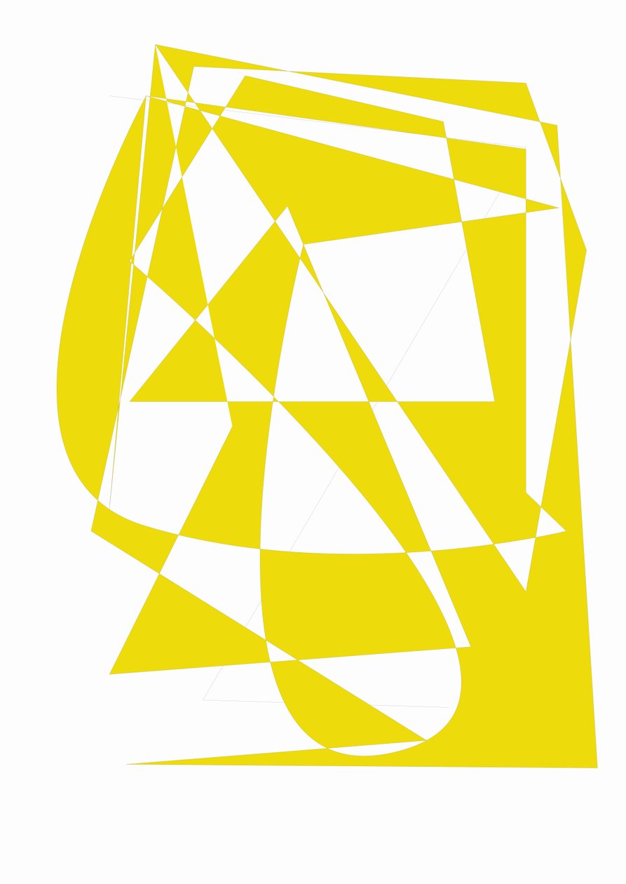amarelo,2018,(meios mistos) de Alex Caminker