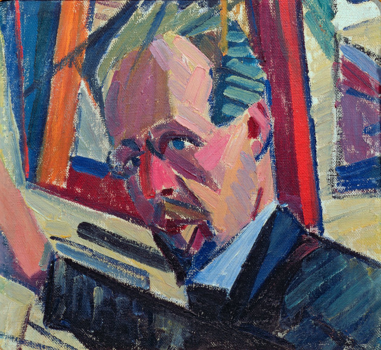 Auto-retrato, 1913 de Alexander Bogomazov