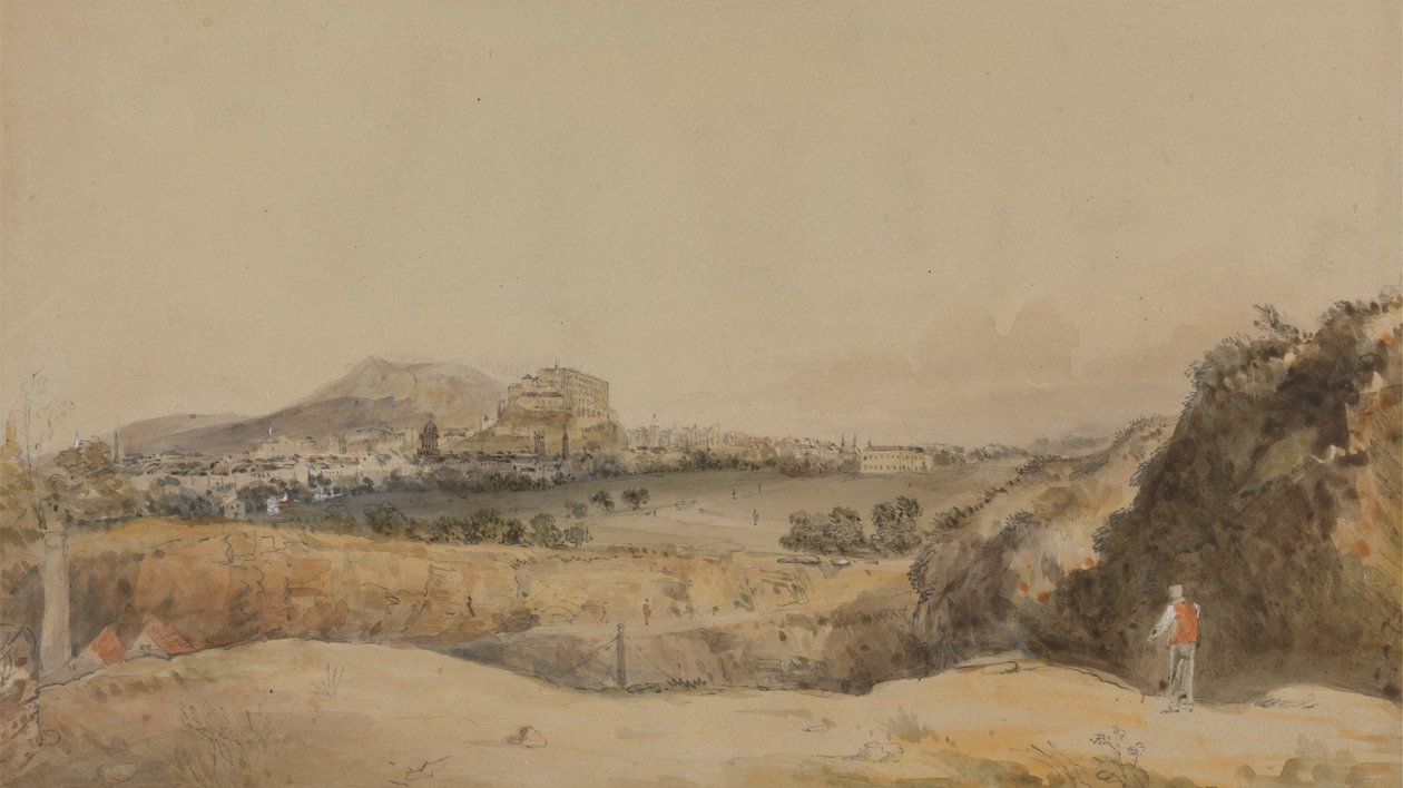 Uma Vista de Edimburgo de Alexander Nasmyth