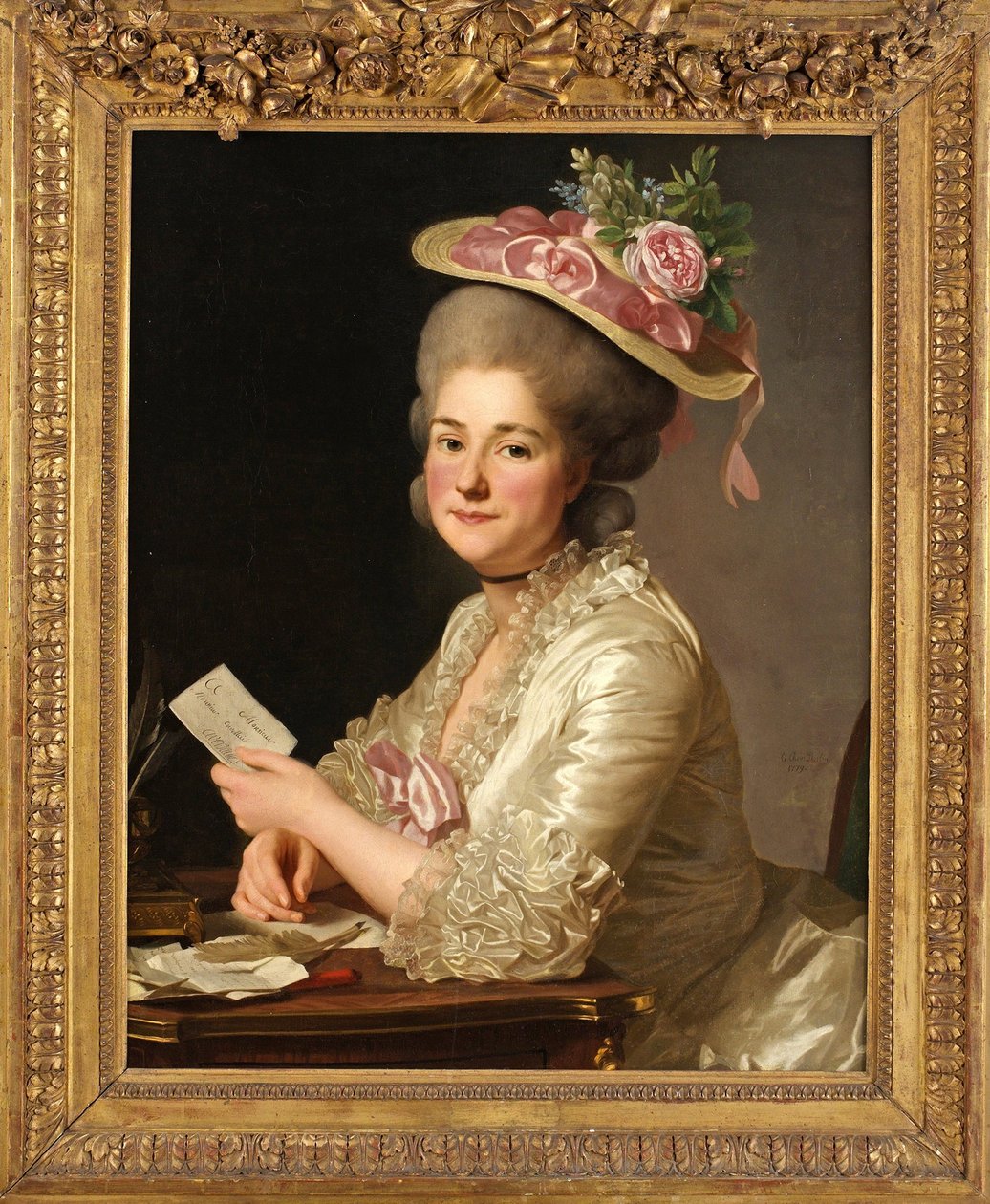 Retrato de Marie Emilie Cuivilliers de Alexander Roslin