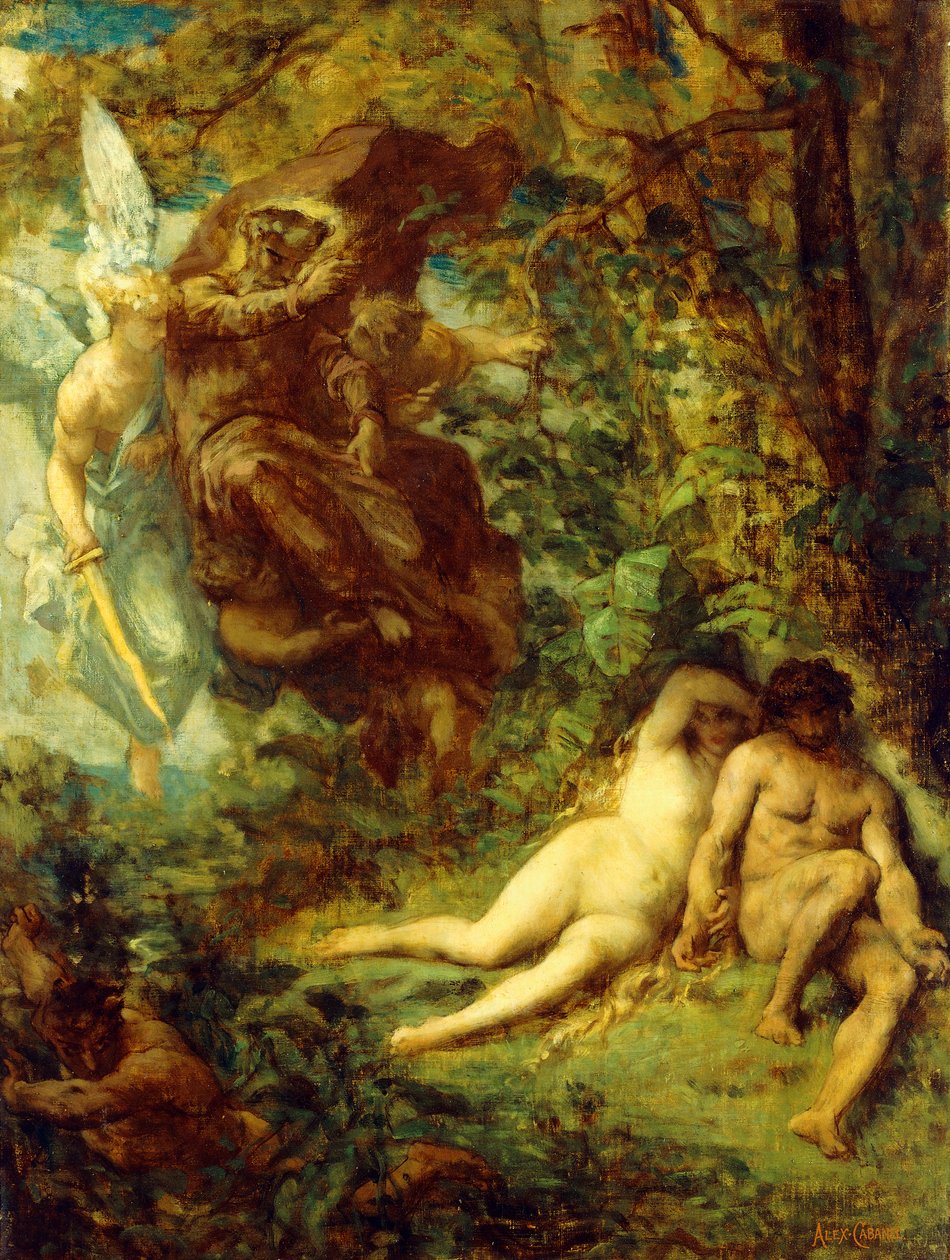 Study for Paradise Lost, de Alexandre Cabanel