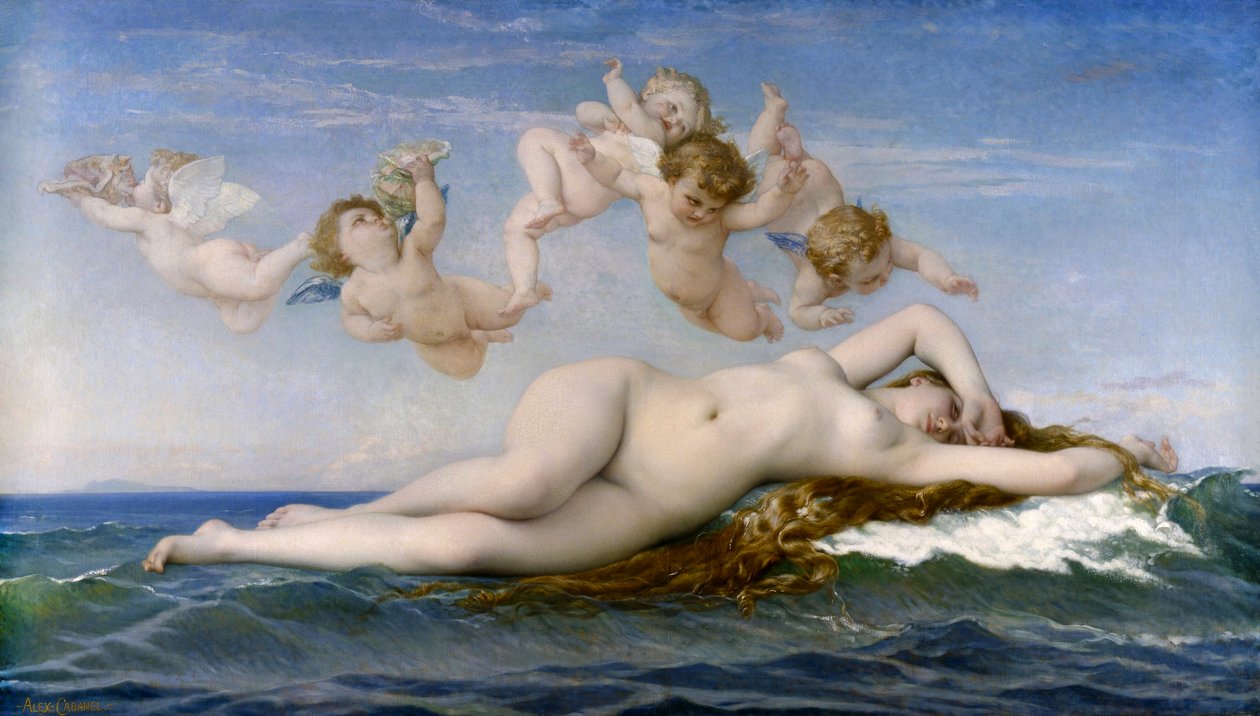 O Nascimento de Vênus de Alexandre Cabanel