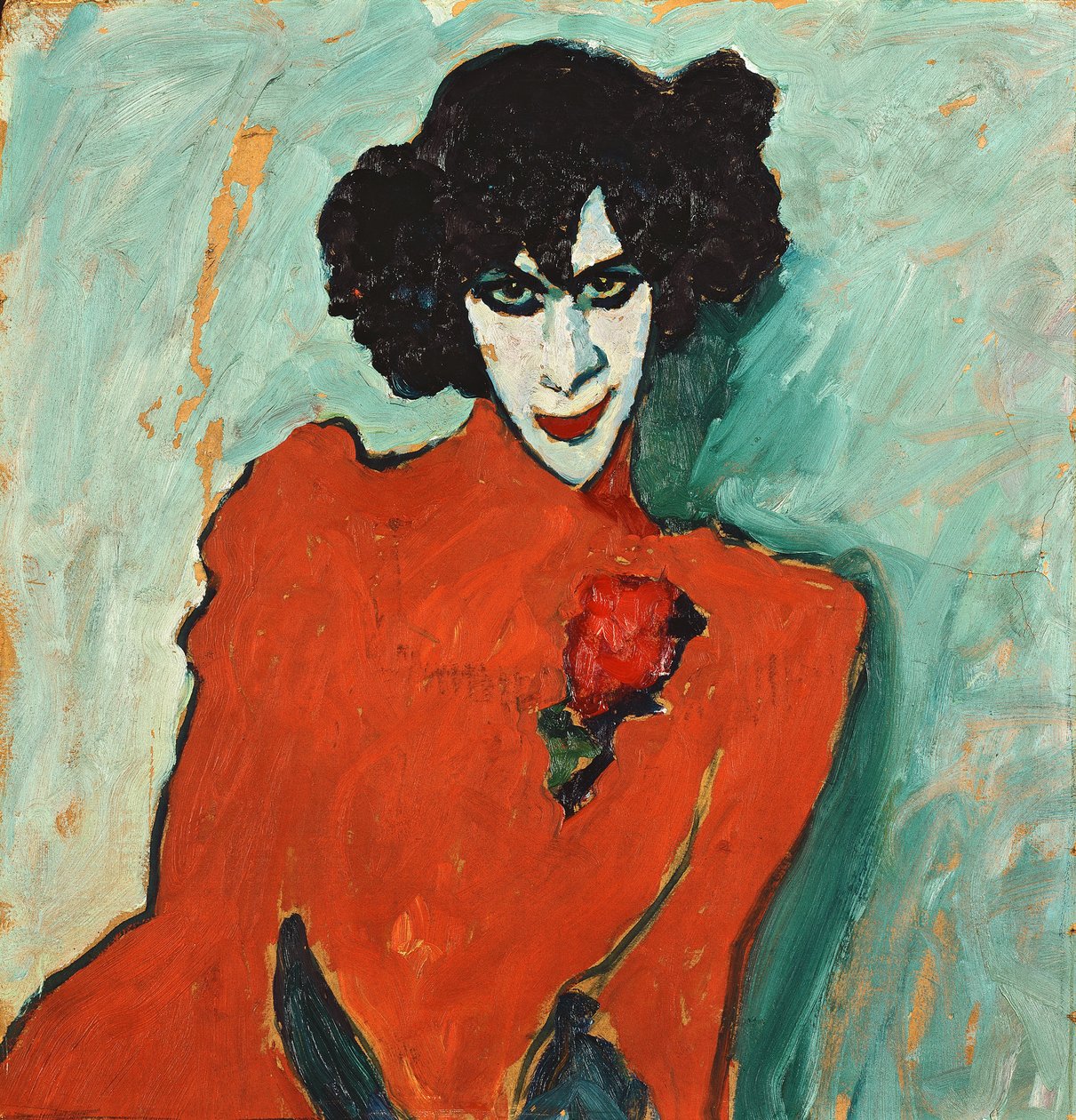 Retrato do dançarino Aleksandr Sakharov de Alexej von Jawlensky