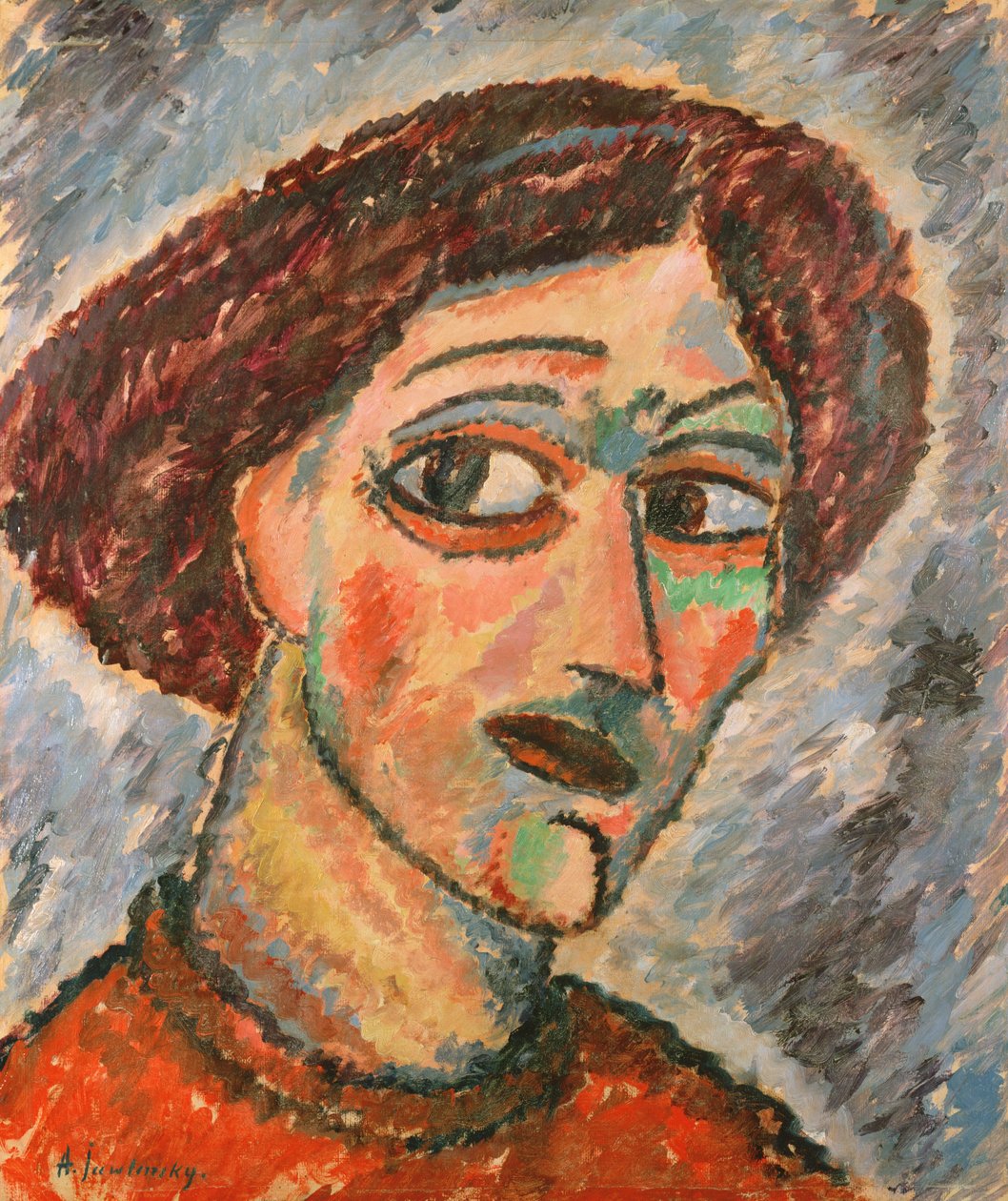 Cabeça amável, c.1913 de Alexej von Jawlensky