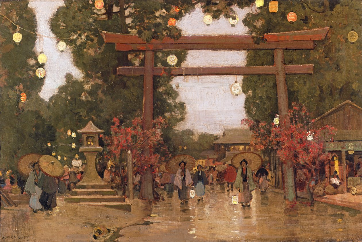 Primavera no Japão de Alfred East