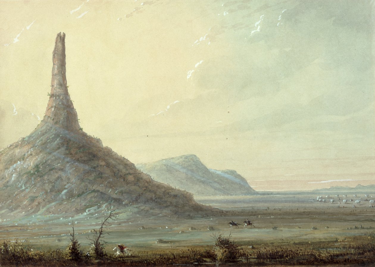 Rocha da chaminé, 1837 de Alfred Jacob Miller