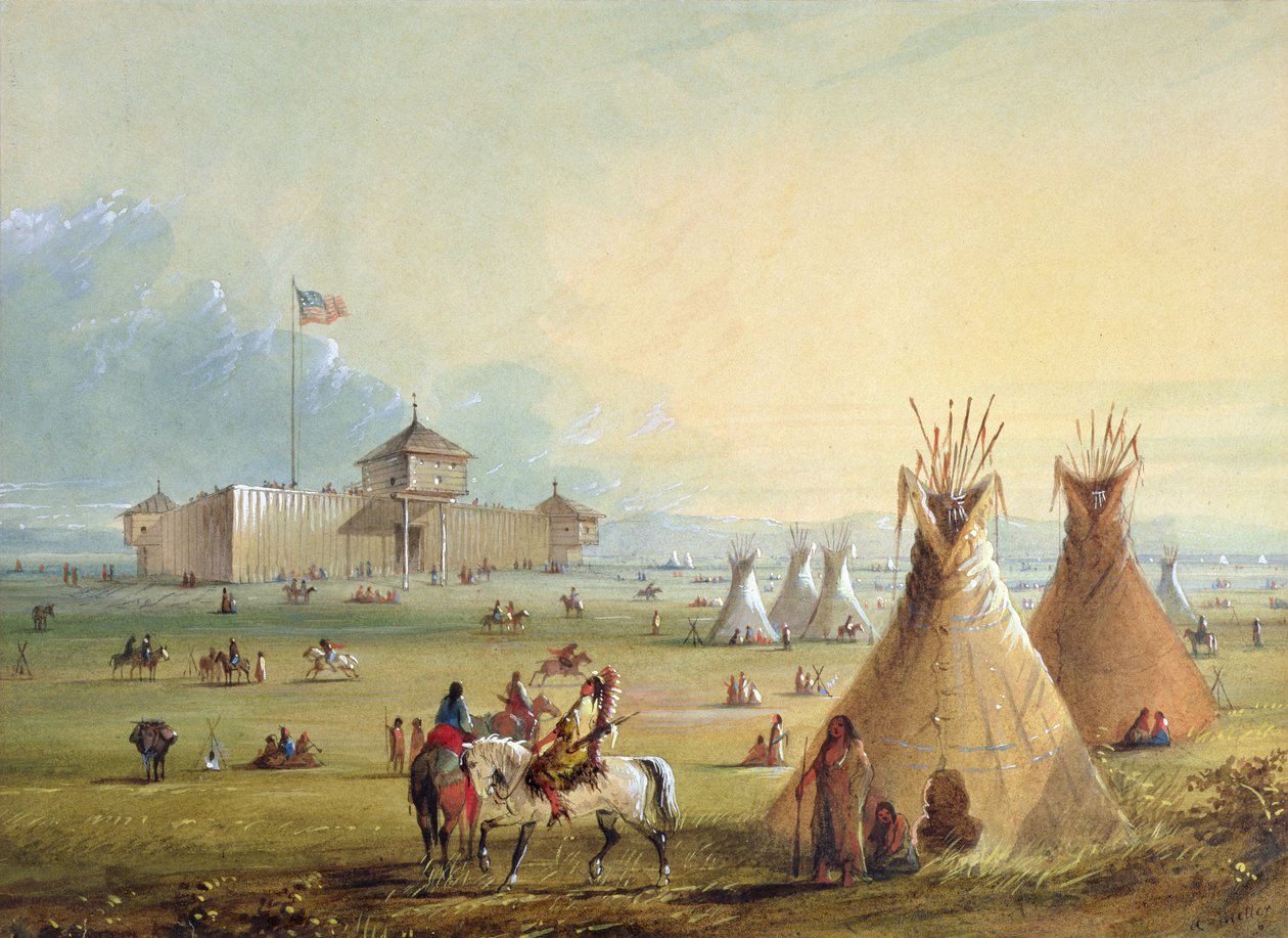 Fort Laramie, 1858-60 de Alfred Jacob Miller