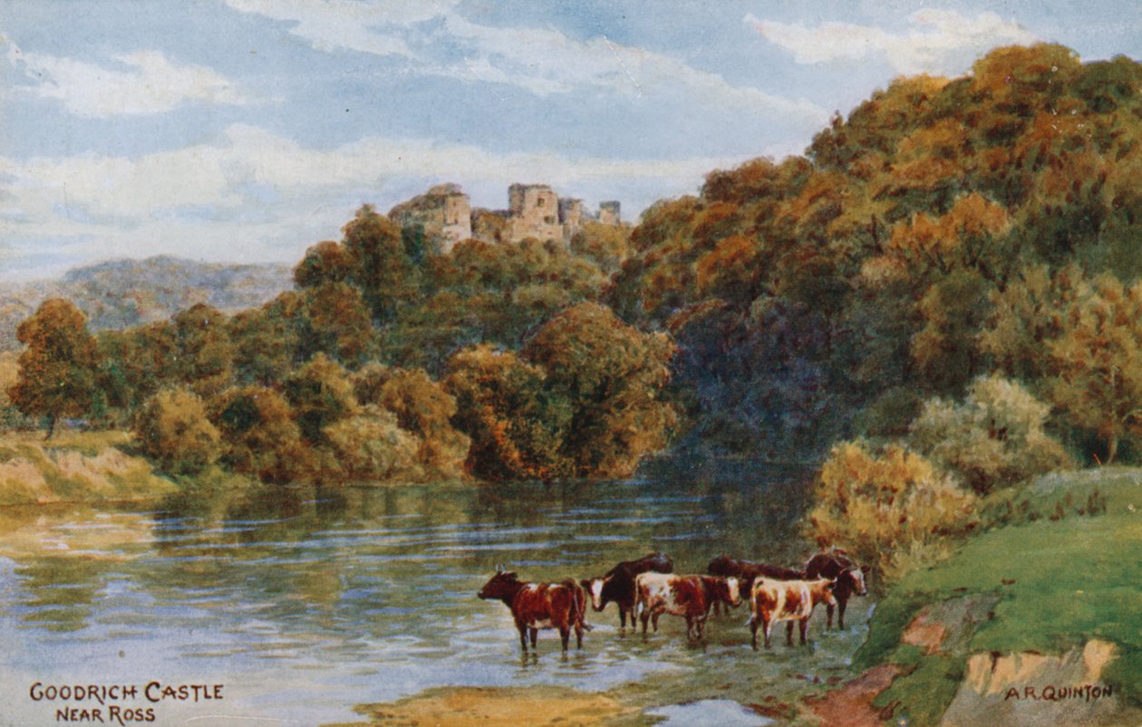 Castelo de Goodrich perto de Ross de Alfred Robert Quinton