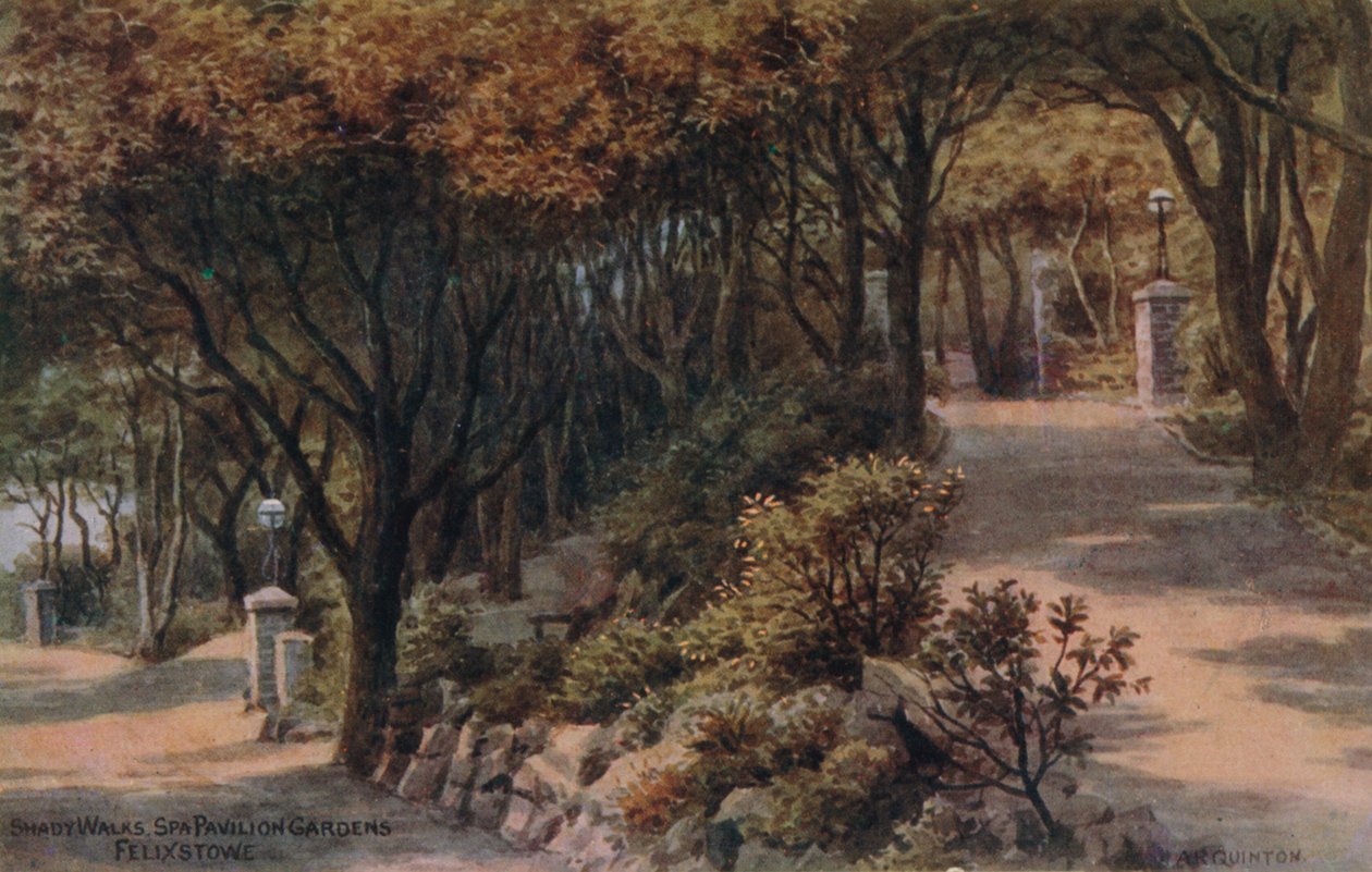 Shady Walks, Spa Pavilion Gardens, Felixstowe de Alfred Robert Quinton