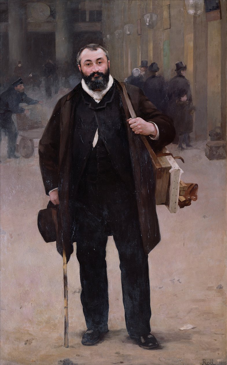 Retrato de Pierre-Emmanuel Damoye (1847-1916) 1886 de Alfred Roll