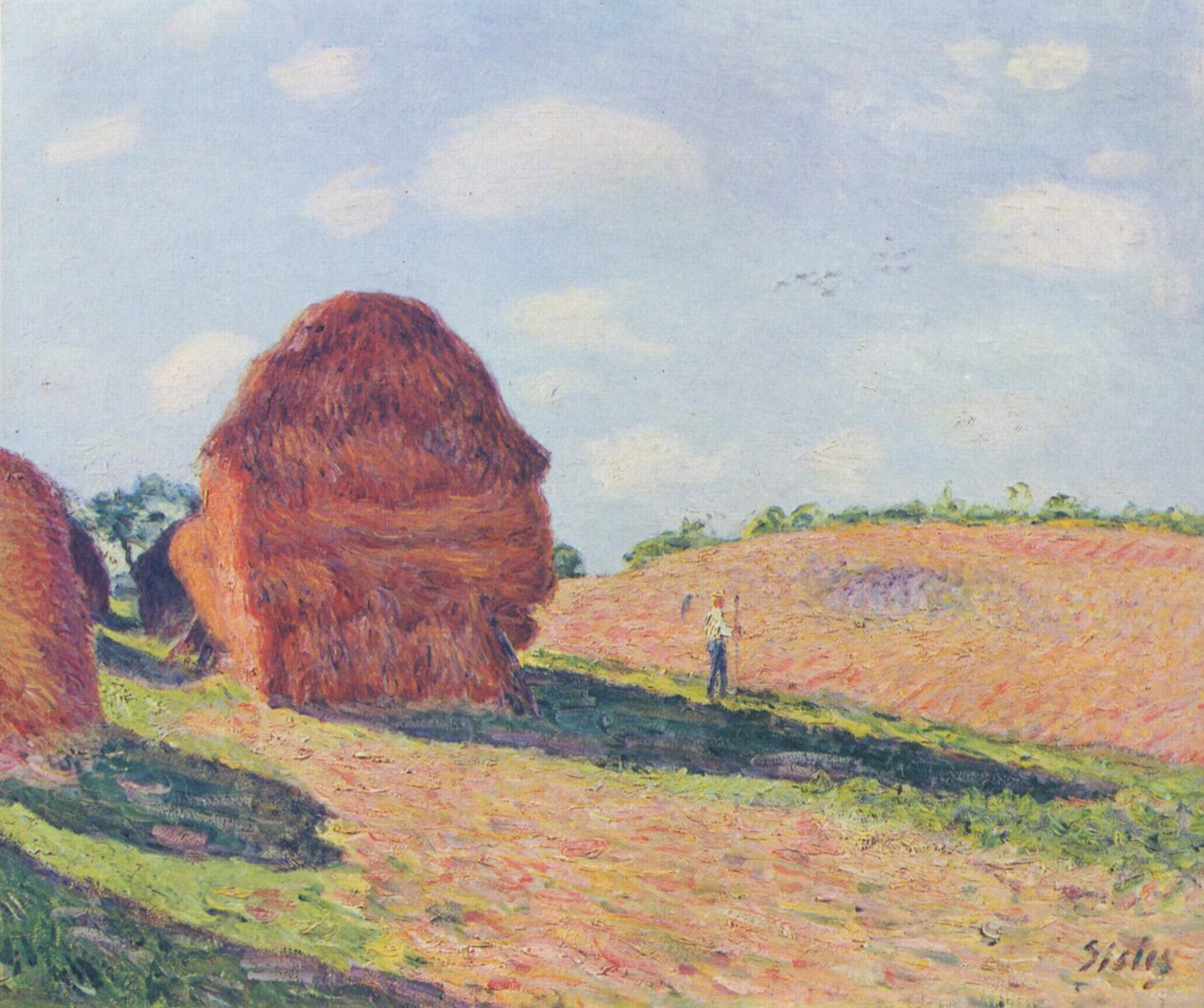 Os aluguéis de palha de Alfred Sisley