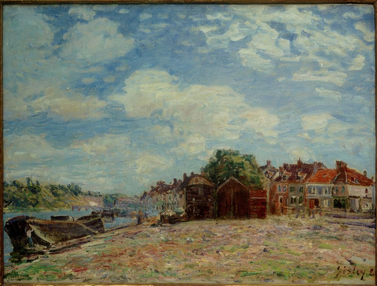 O Loing em Saint-Mammès de Alfred Sisley