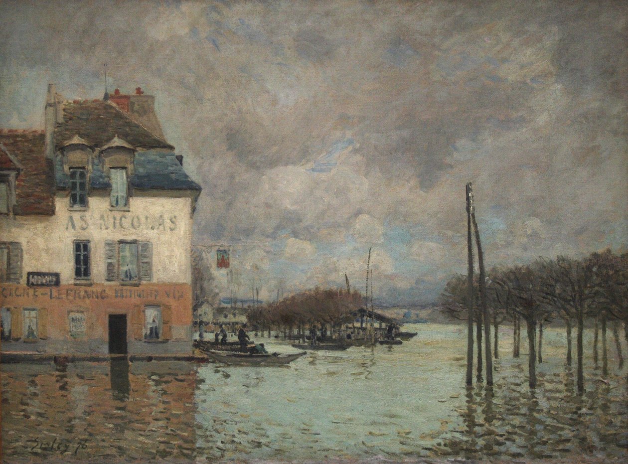 Linondation um Port-Marly de Alfred Sisley