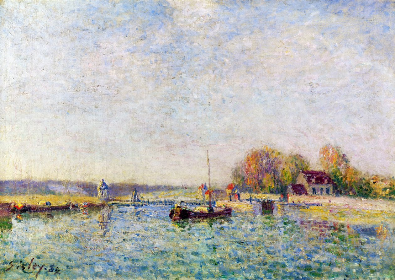 O Canal, 1884 de Alfred Sisley