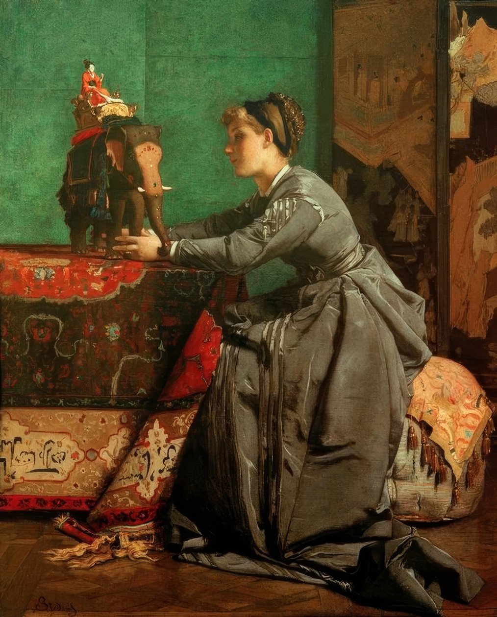 India em Paris de Alfred Emile Stevens
