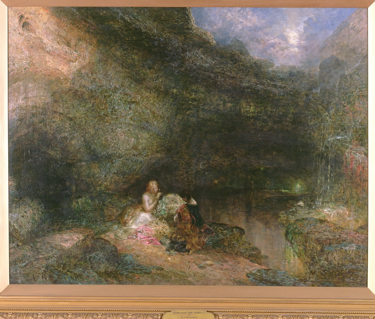 Cena da tempestade de Alfred Woolmer