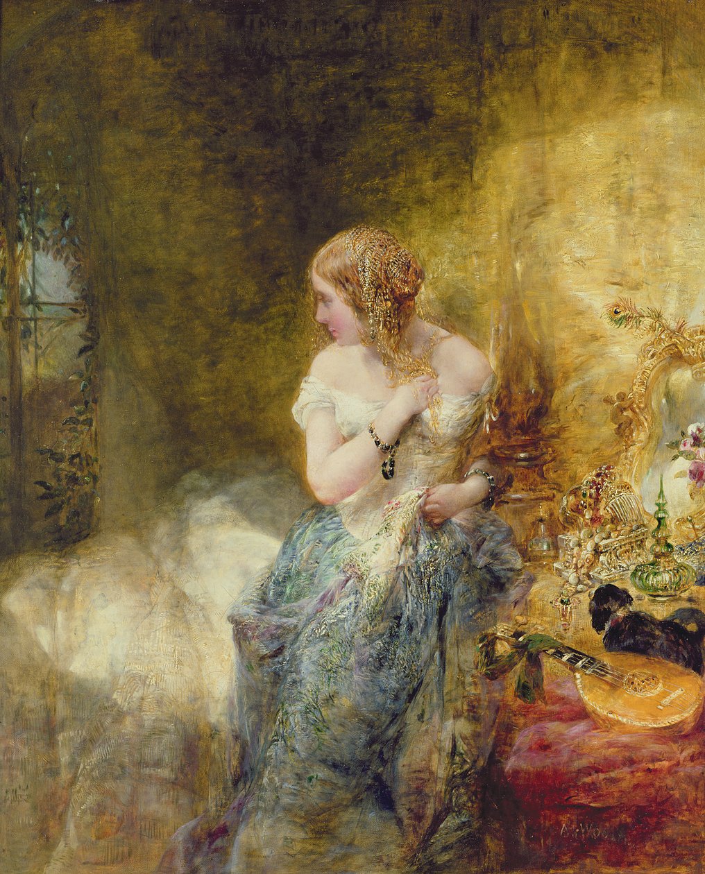 O Boudoir, 1860 de Alfred Woolmer