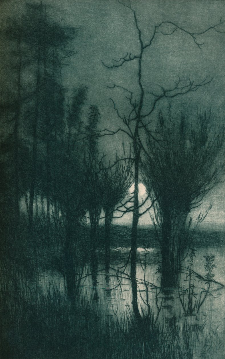 A Lua Silenciosa, c1901 de Alfred East