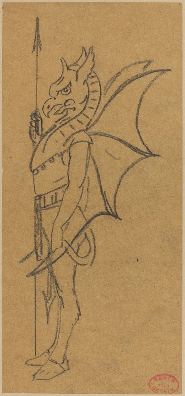 Figura vestida de grifo de Alfred Grevin