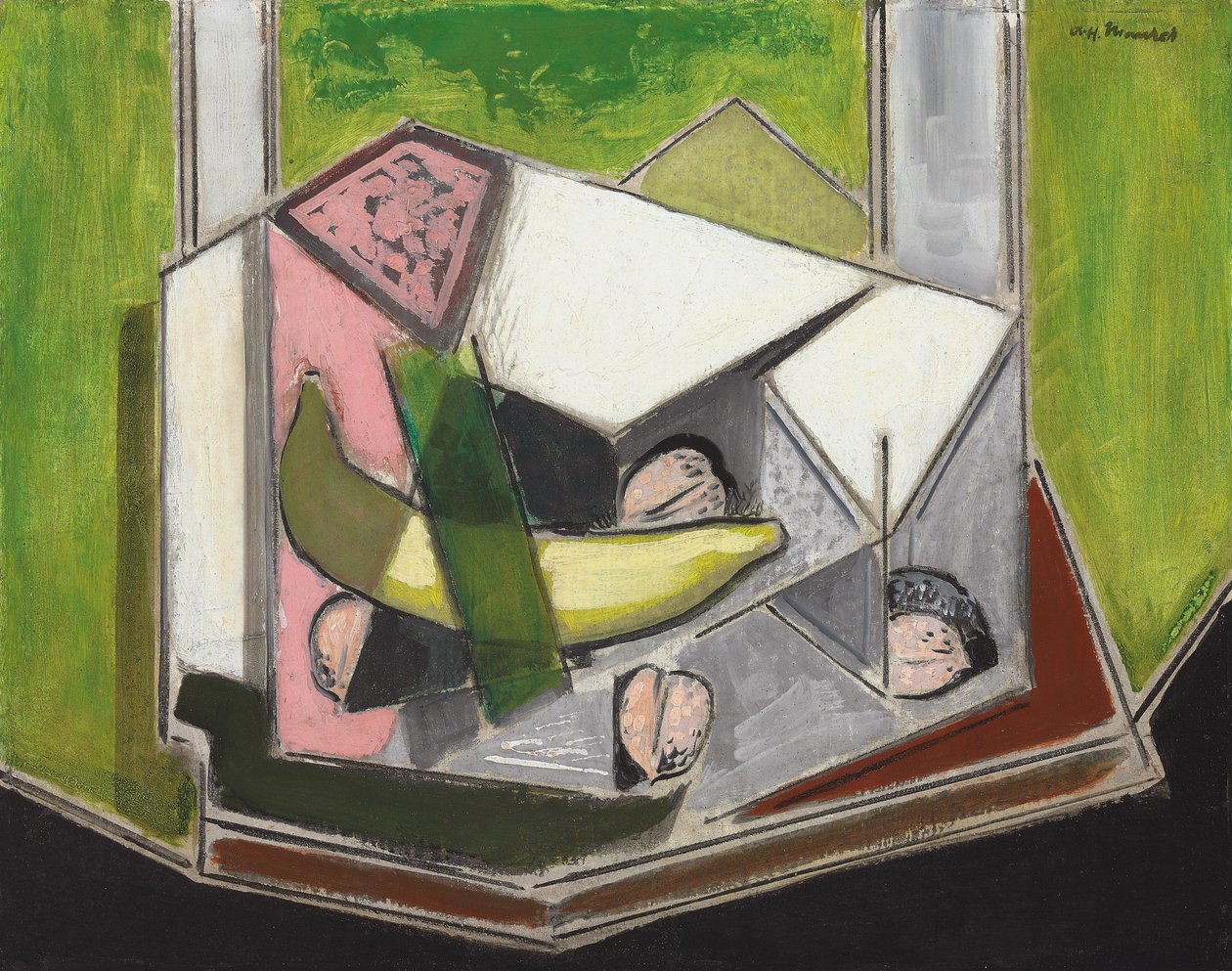 Ainda vida cubista de Alfred Henry Maurer