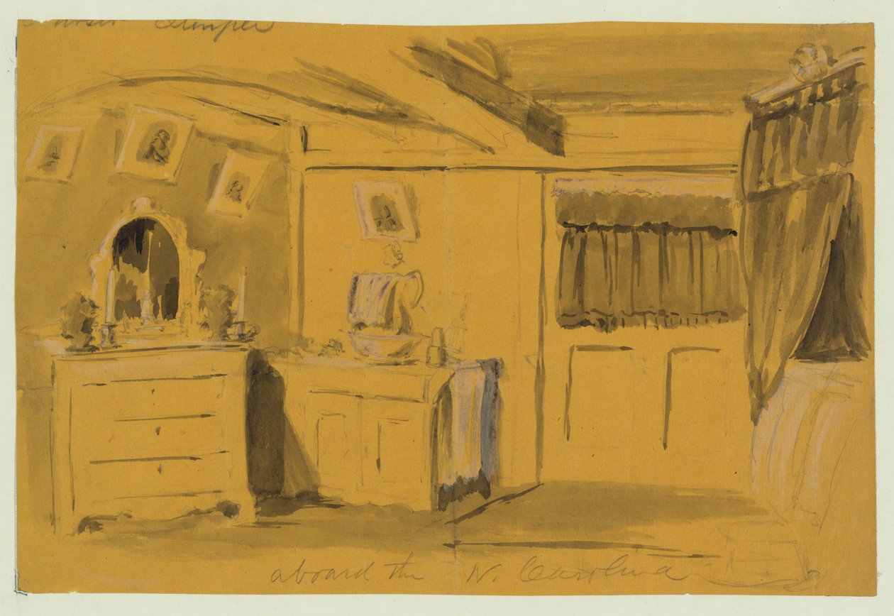 A bordo do N. Carolina de Alfred Rudolph Waud