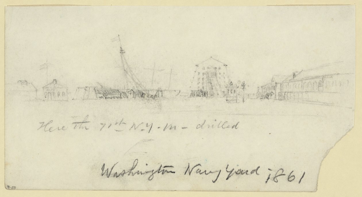 Washington Navy Yard de Alfred Rudolph Waud