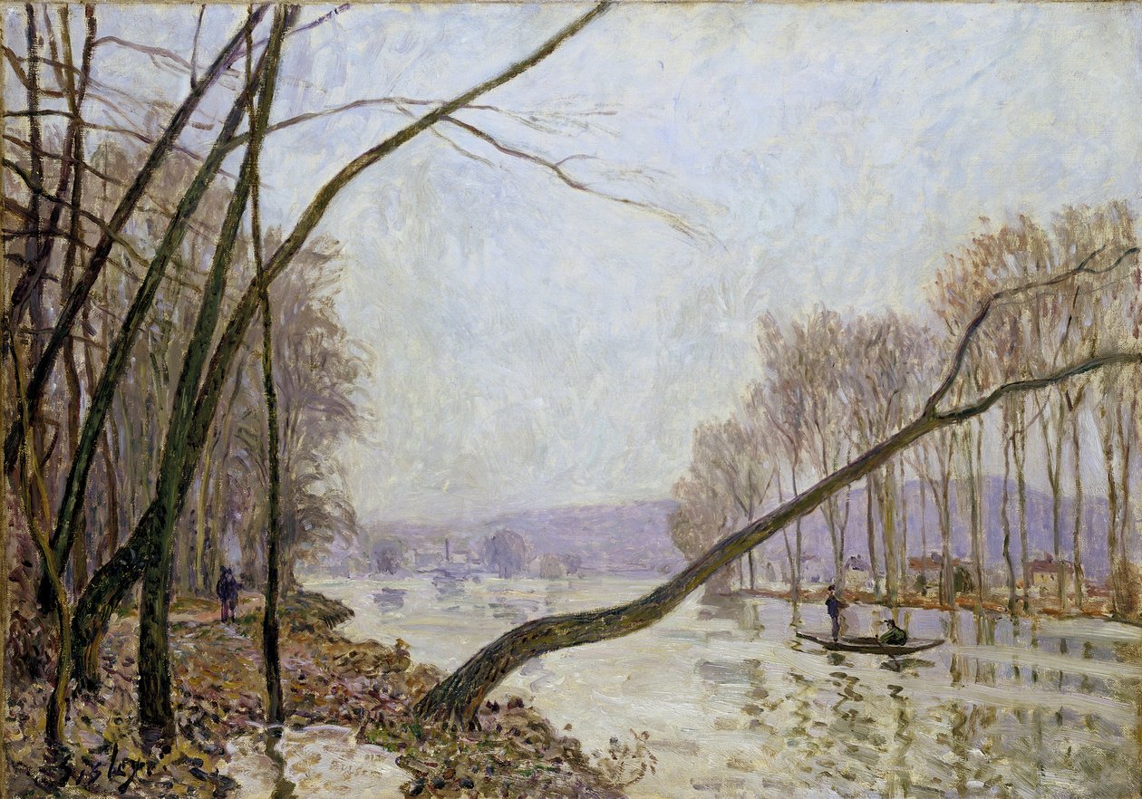 Margem do Sena no outono de Alfred Sisley
