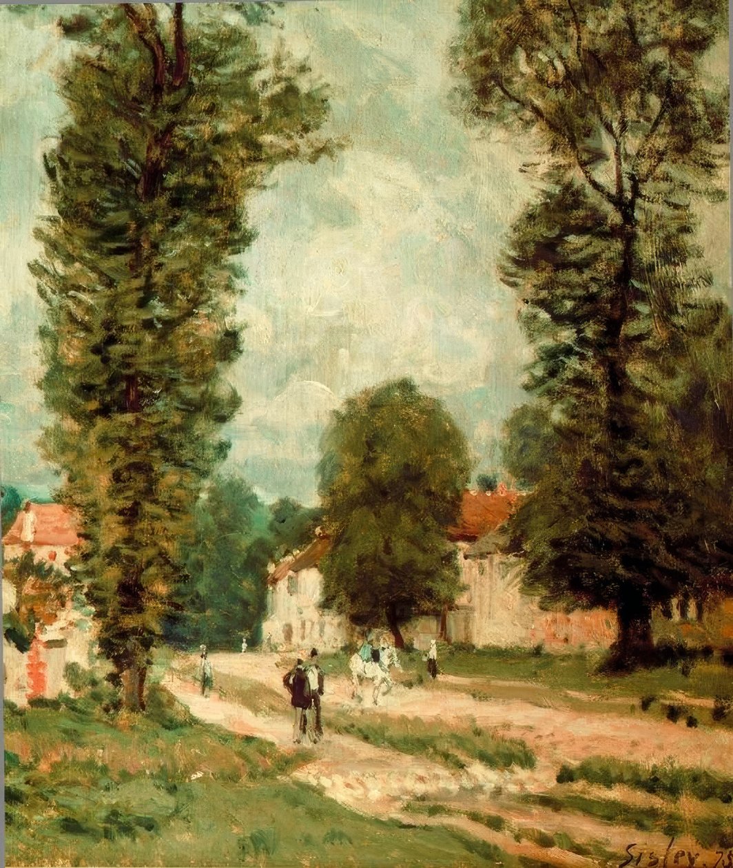 O caminho para Versalhes de Alfred Sisley