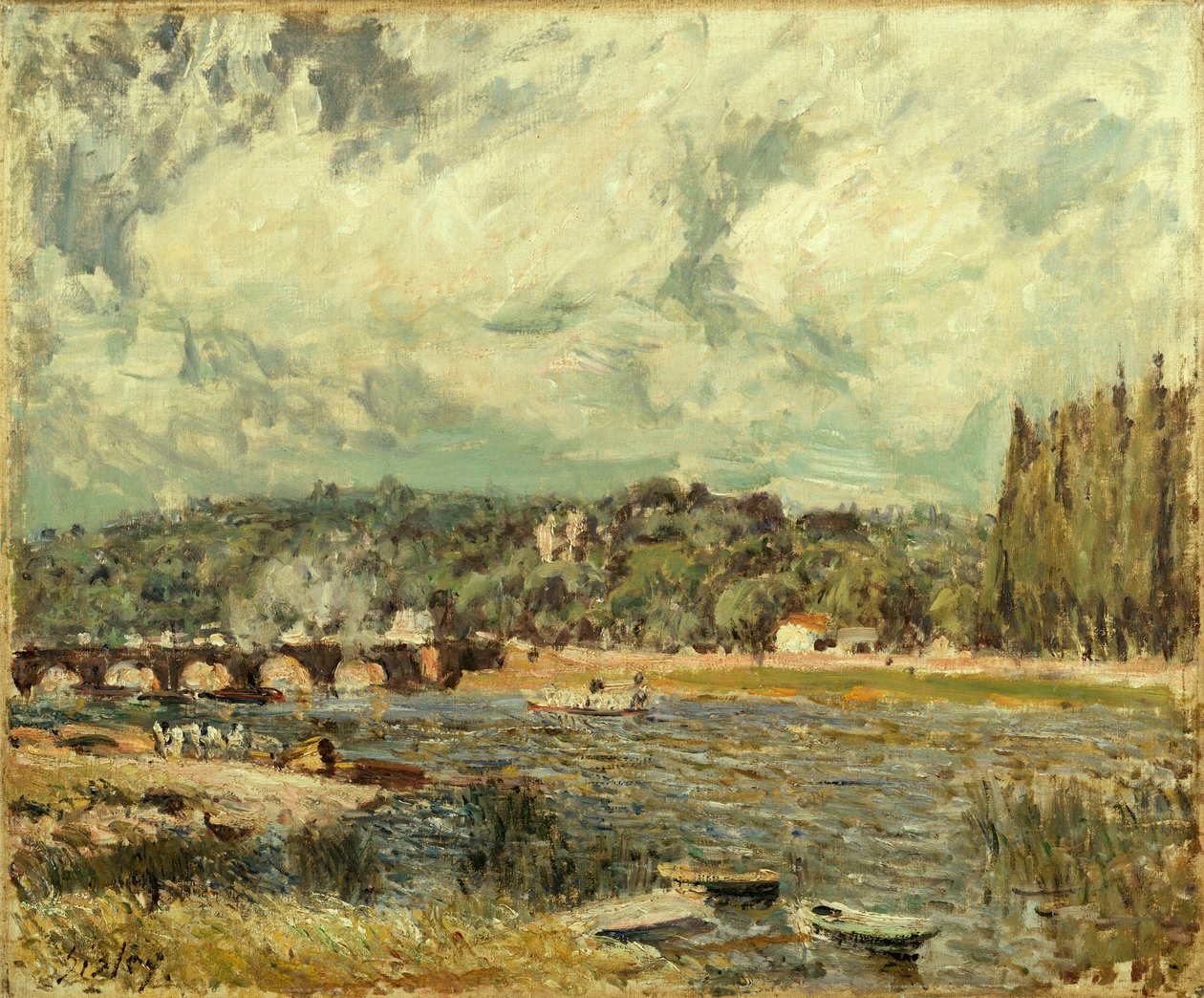 A ponte Sevres de Alfred Sisley