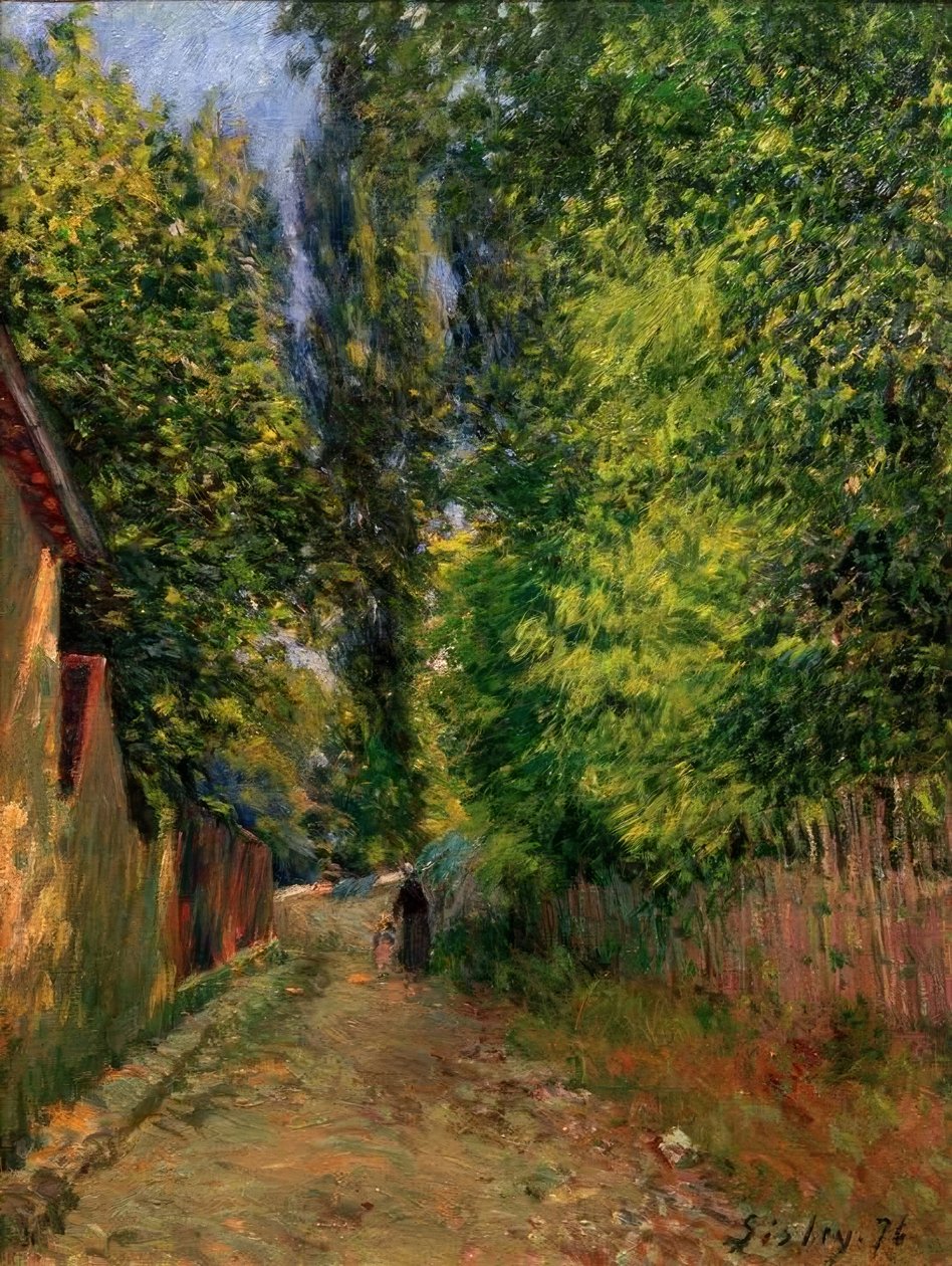 Os arredores de Louveciennes de Alfred Sisley