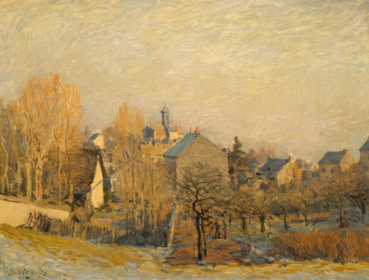 Rauhreif em Louveciennes de Alfred Sisley