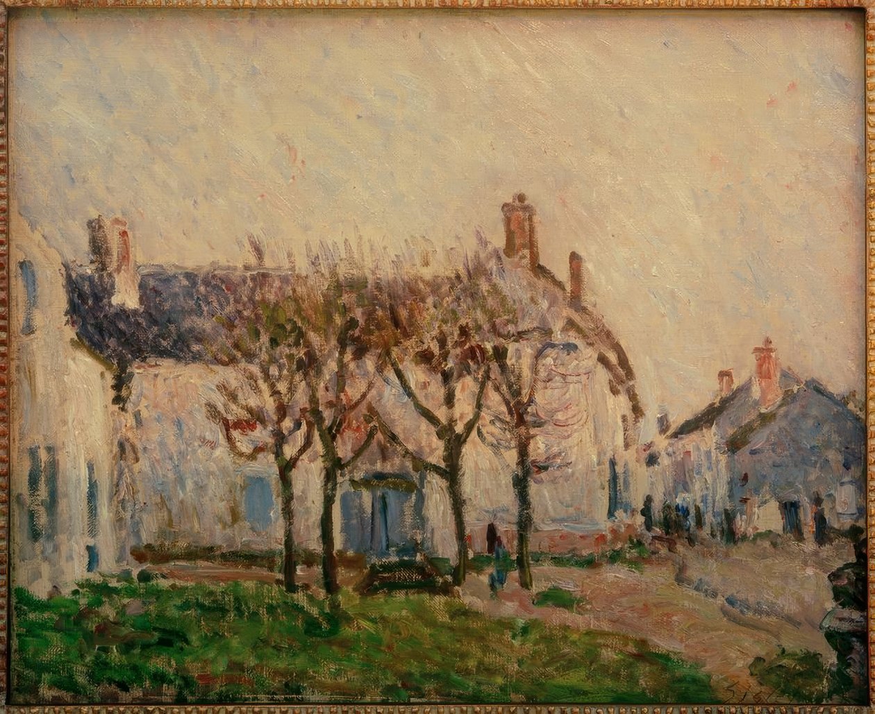 Rua em Moret-sur-Loing de Alfred Sisley