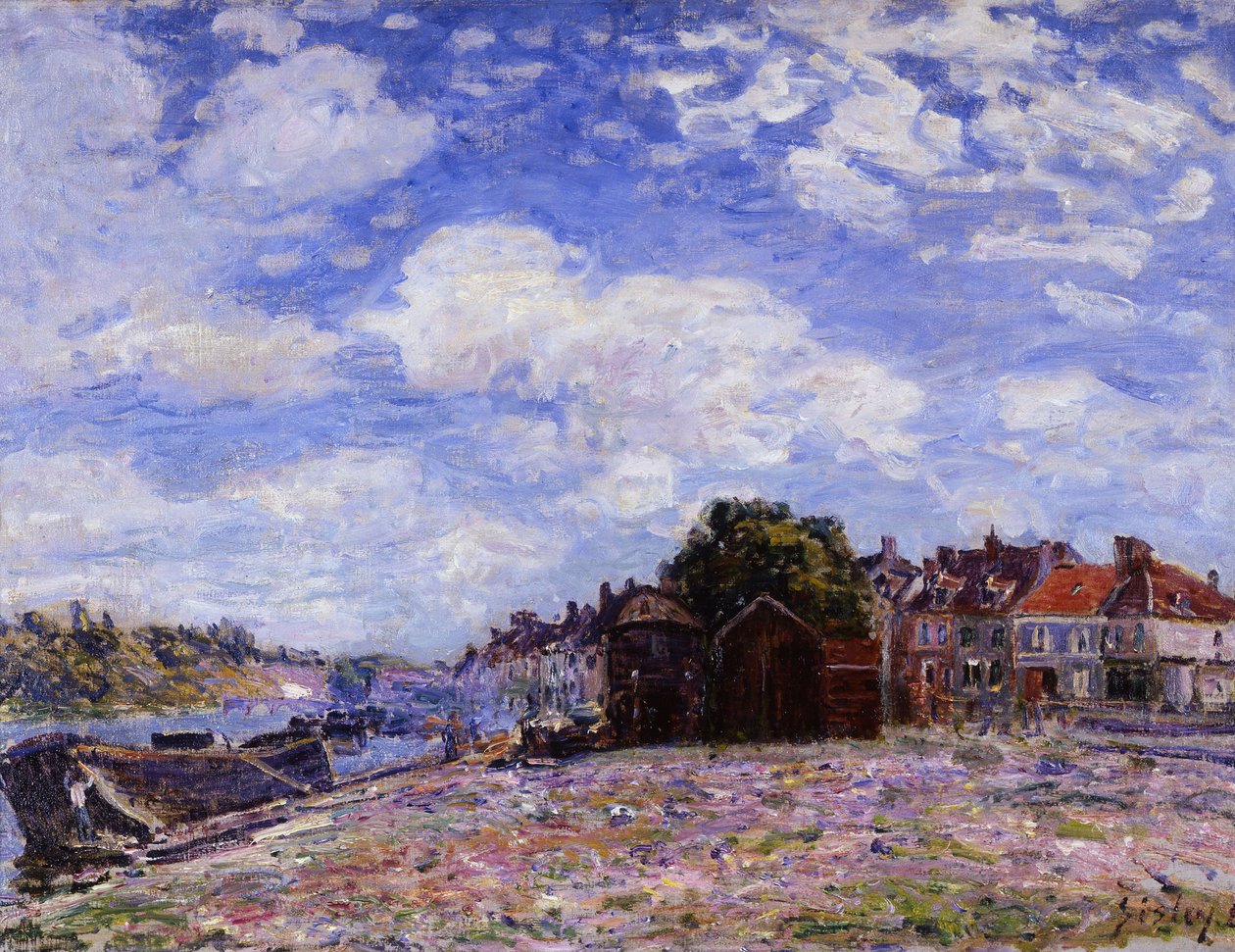 O Loing em Saint-Mammès de Alfred Sisley