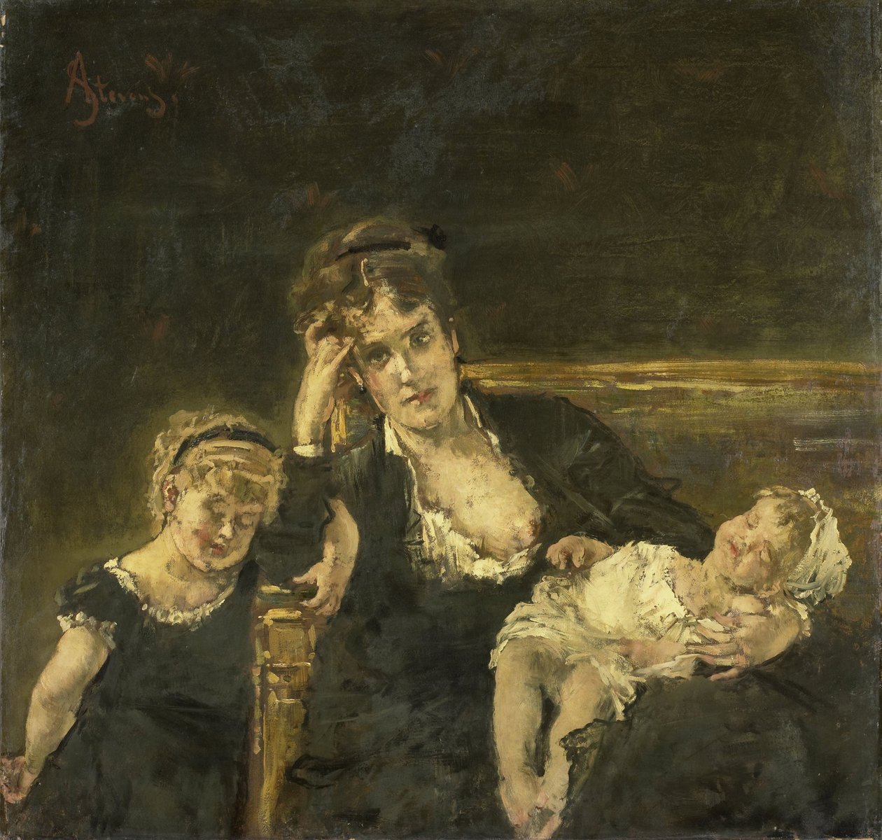 A viúva de Alfred Emile Stevens