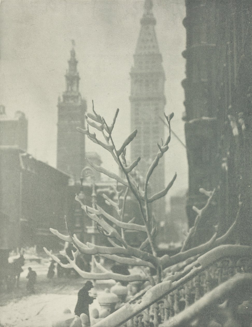 Duas Torres, Nova York, 1911. de Alfred Stieglitz
