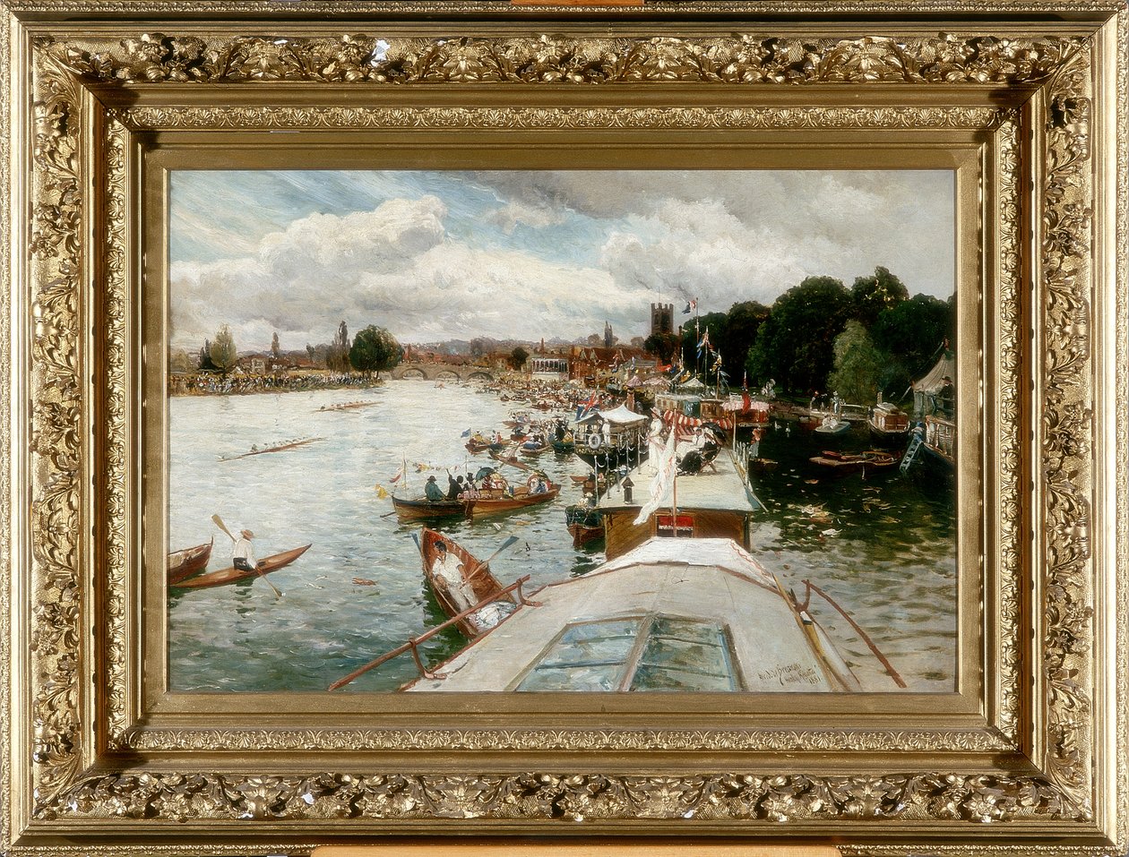 Henley Regatta, 1881 de Alfred de Breanski