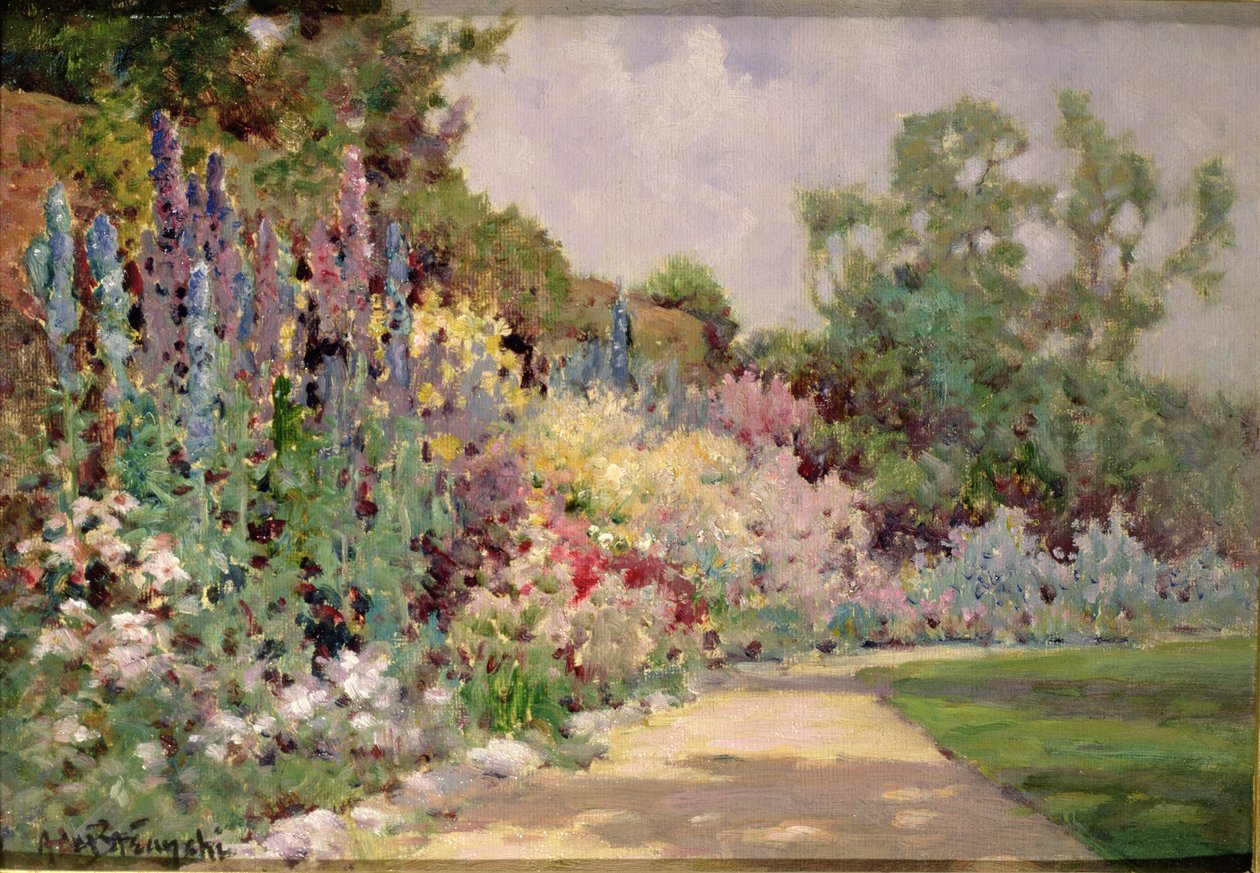 A fronteira herbácea de Alfred de Breanski